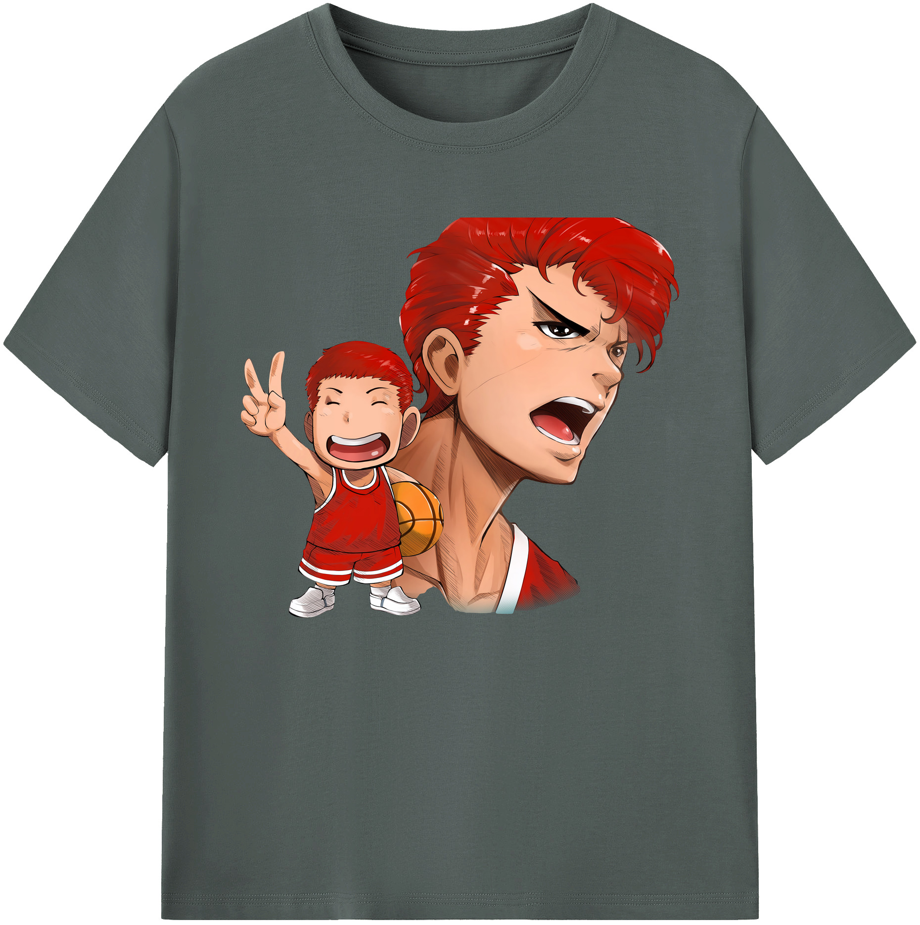 （画像用） SLAM DUNK／スラムダンク 綿100％ メンズ半袖Tシャツ｜肌触りやわらか＆通気性